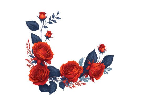 Elegant Hand Painted Watercolor Flowers