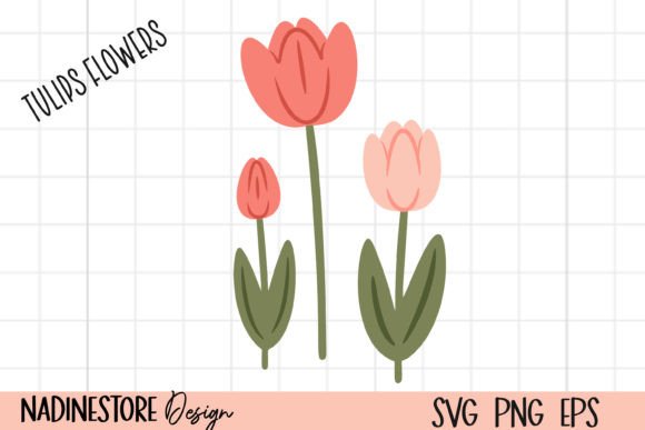 Tulips Flowers Graphics for Modern Illustrations