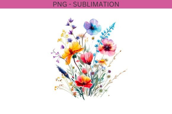 Watercolor Flowers Graphics for Creative Projects